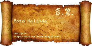 Bota Melinda névjegykártya